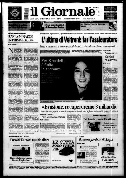 Il giornale del lunedi